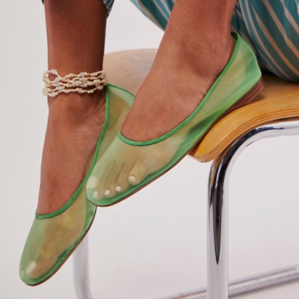 Jeffrey Campbell Mesh Muse Ballet Flats | Free People